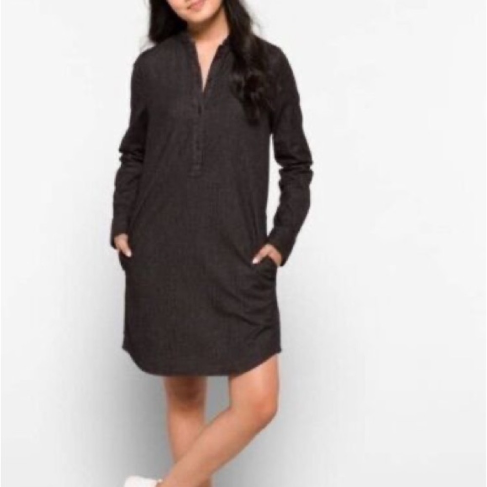 Universal Standard Hannah Denim Shirt Dress in Black Size 2XS (6/8)